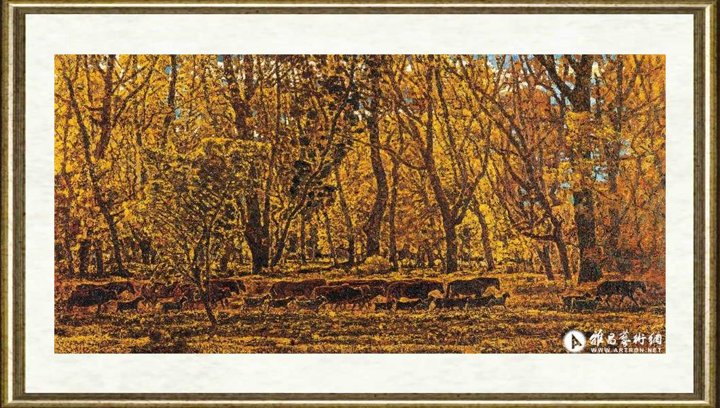 邵增虎_金秋暮归_br_Return in the Dusk of Golden Autumn